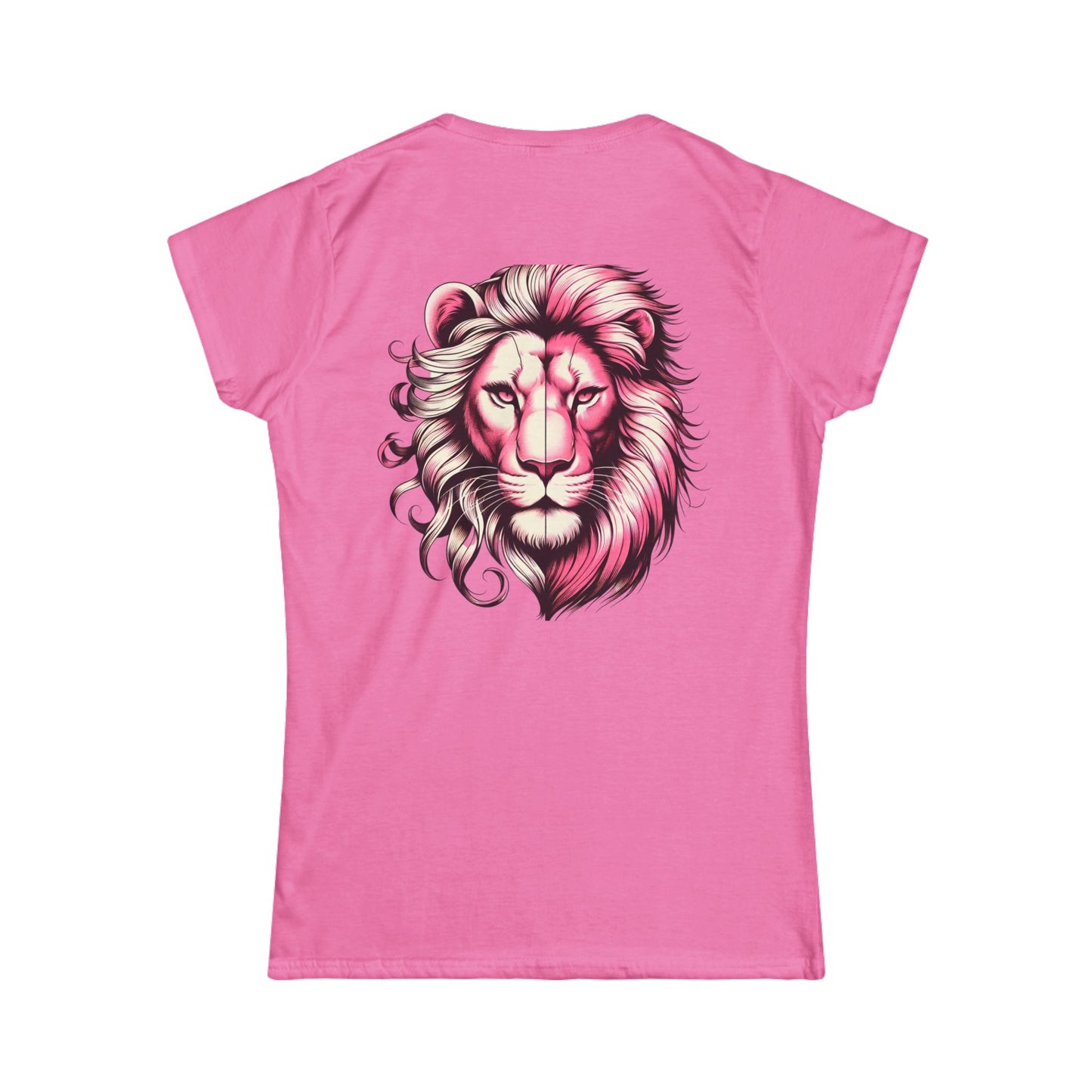Esandor Lion Graphic Tee - Stylish Women's Softstyle T-Shirt