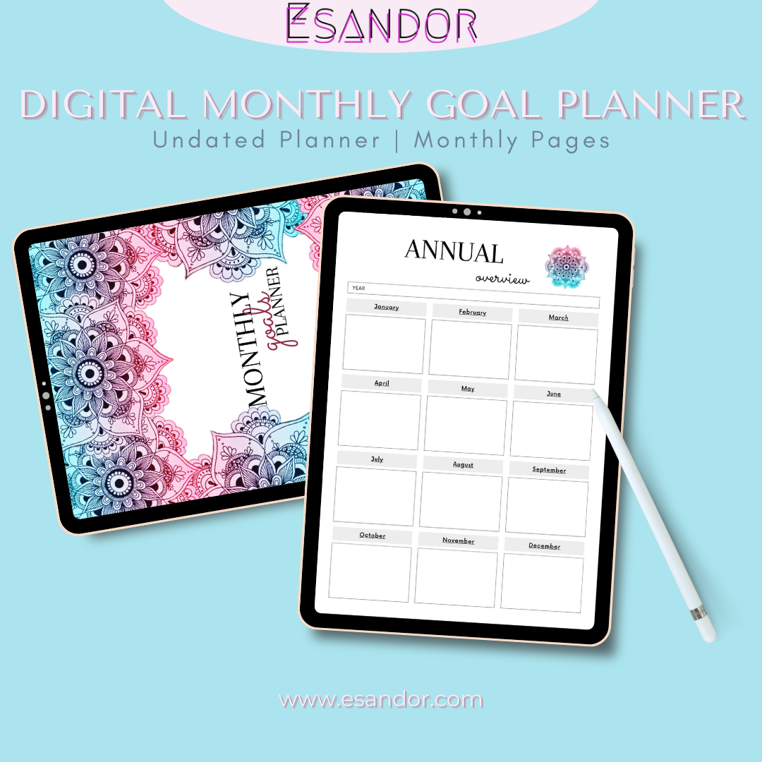 My Monthly Goals Planner