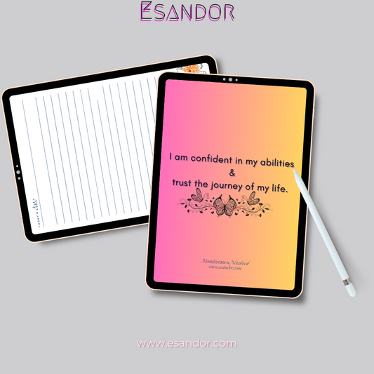 Embrace & Release Journal: I Am Confident In My Abilities Trust The Journey Of My Life