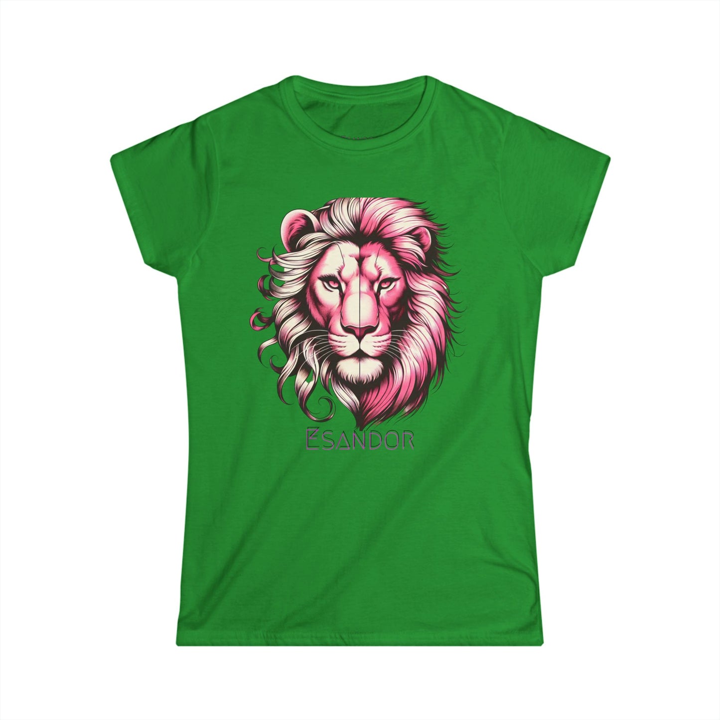 Esandor Lion Graphic Tee - Stylish Women's Softstyle T-Shirt
