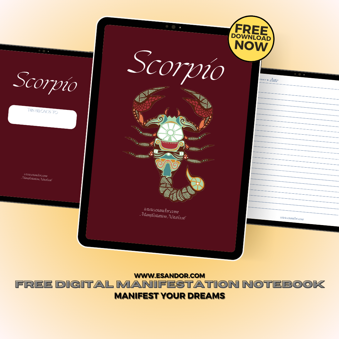Scorpio Manifestation Notebook