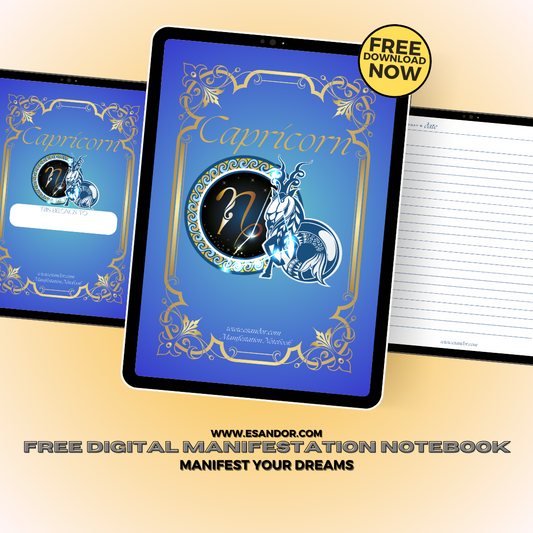 Capricorn Manifestation Notebook