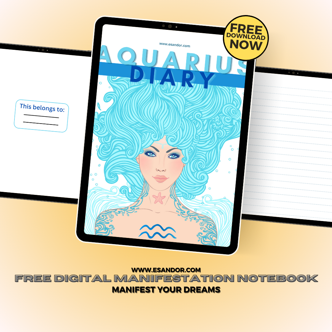 Aquarius Manifestation Notebook