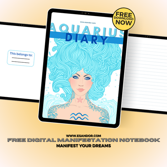 Aquarius Manifestation Notebook