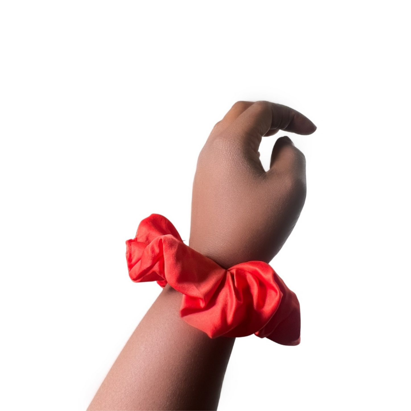 RED Satin Silk Scrunchie