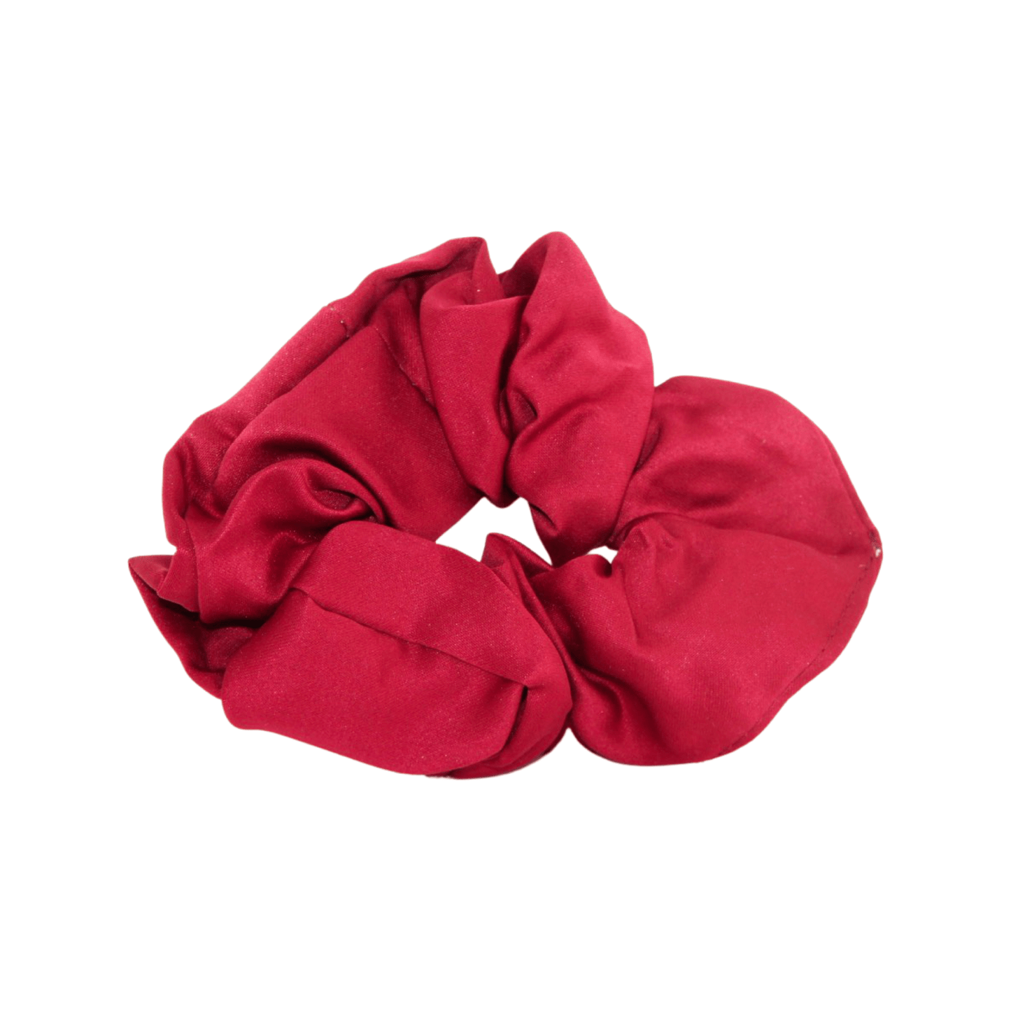 Red Wine Satin Silk Scrunchie