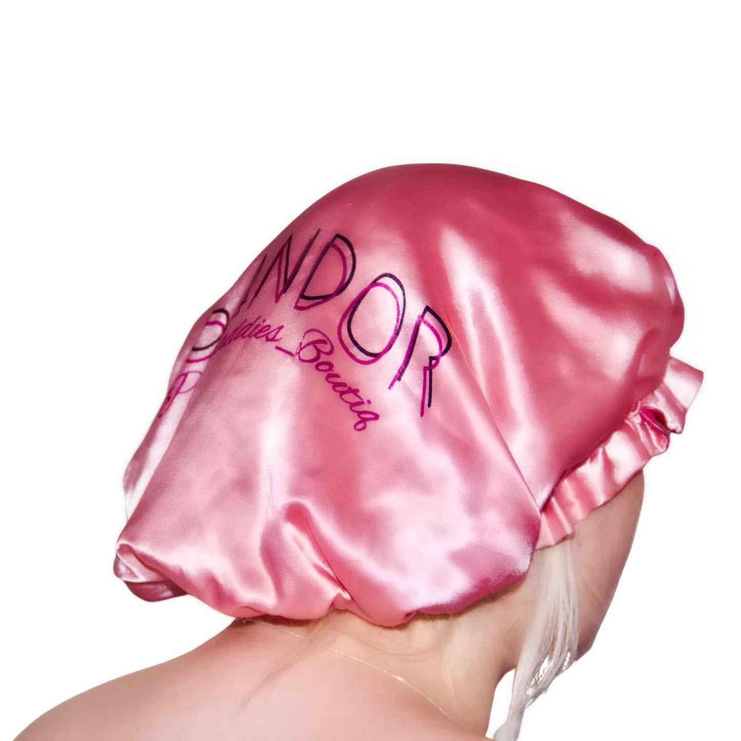 Hot & Baby Pink Reversible Hair Bonnet