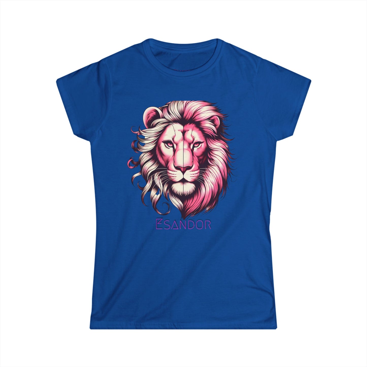 Esandor Lion Graphic Tee - Stylish Women's Softstyle T-Shirt
