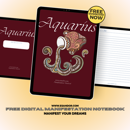 Aquarius Manifestation Notebook