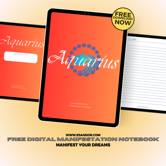 Aquarius Manifestation Notebook