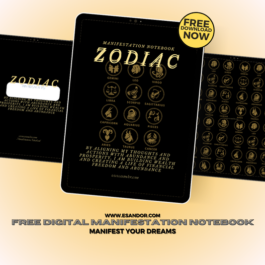 Zodiac Manifestation Notebook