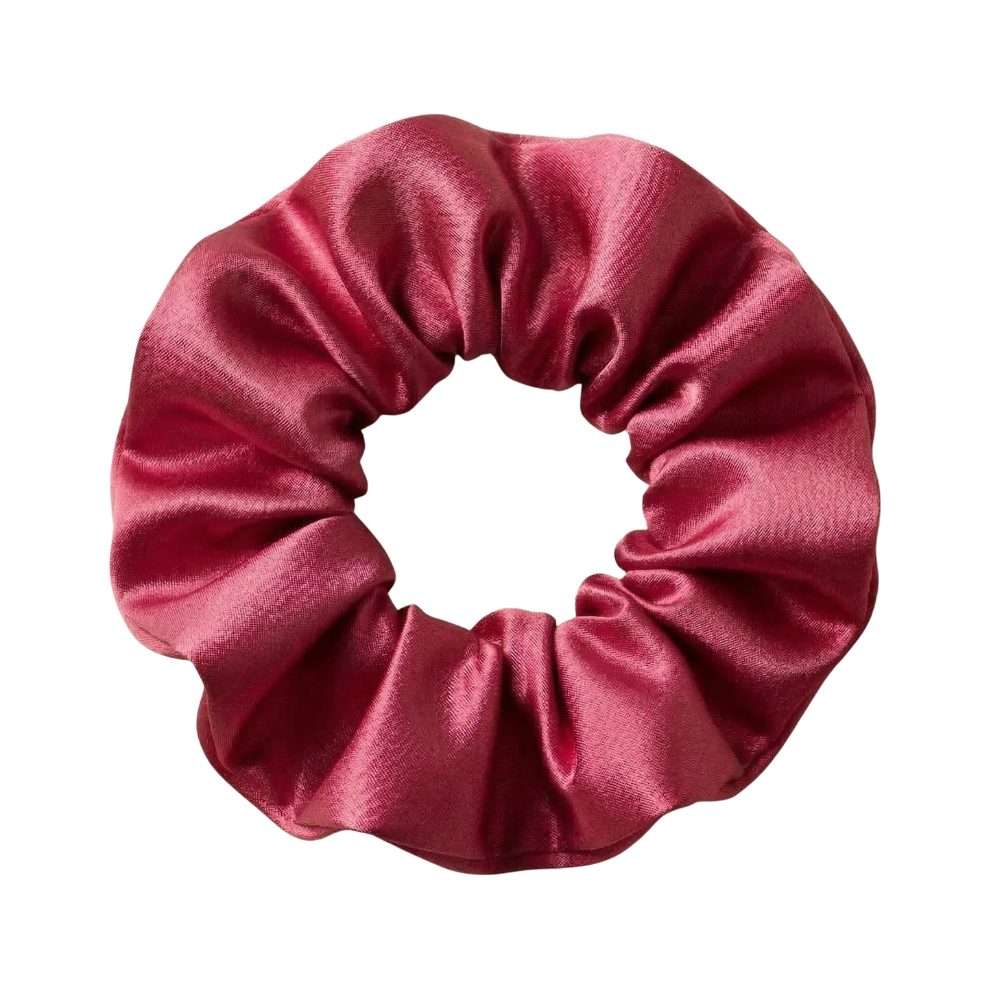Raspberry Pink Esandor Satin Scrunchie | No-Breakage Hair Tie