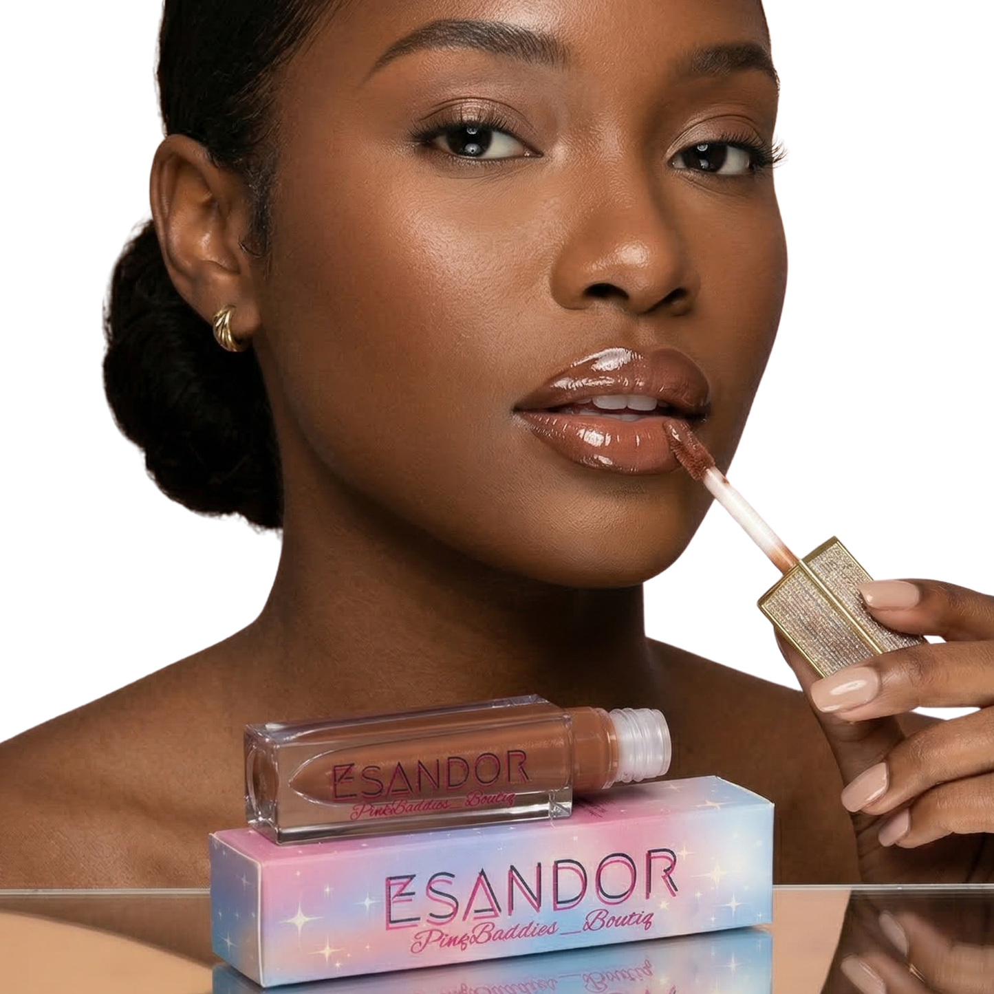 Coco-Craze (#20) Deep Brown Lip Gloss | Mocha Plumping Gloss