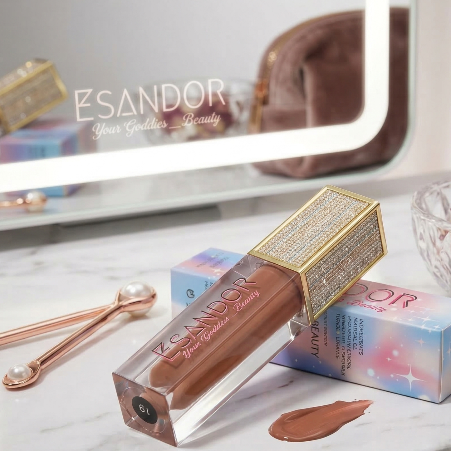Caramello (#19) Warm Nude Lip Gloss | Hydrating & Plumping
