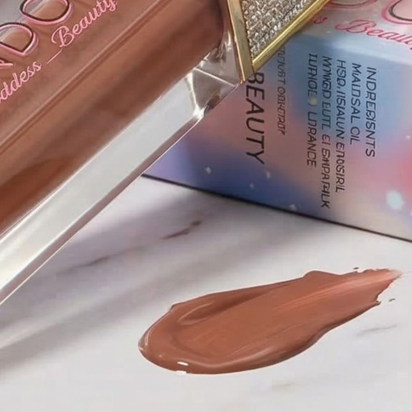 Caramello (#19) Warm Nude Lip Gloss | Hydrating & Plumping