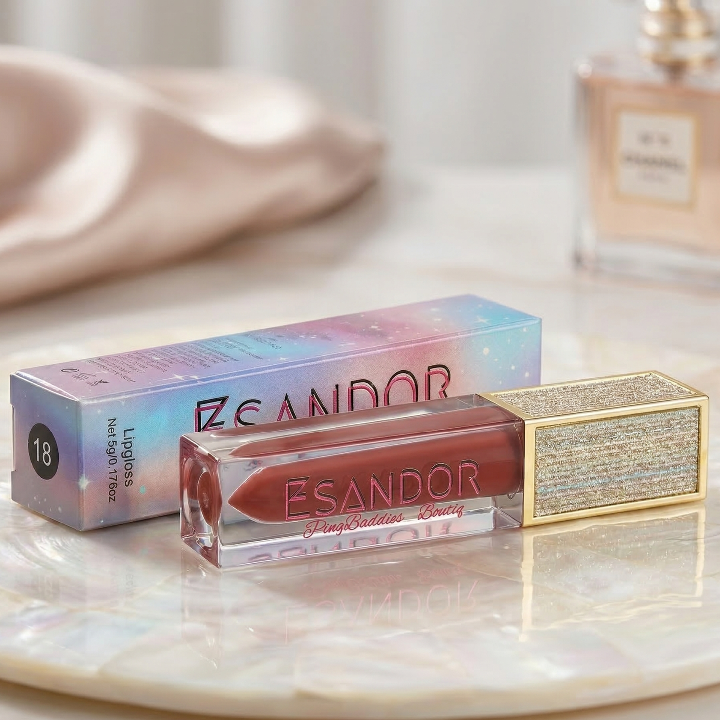 Magnify (#18) High-Definition Lip Gloss | Plumping & Mauve Nude