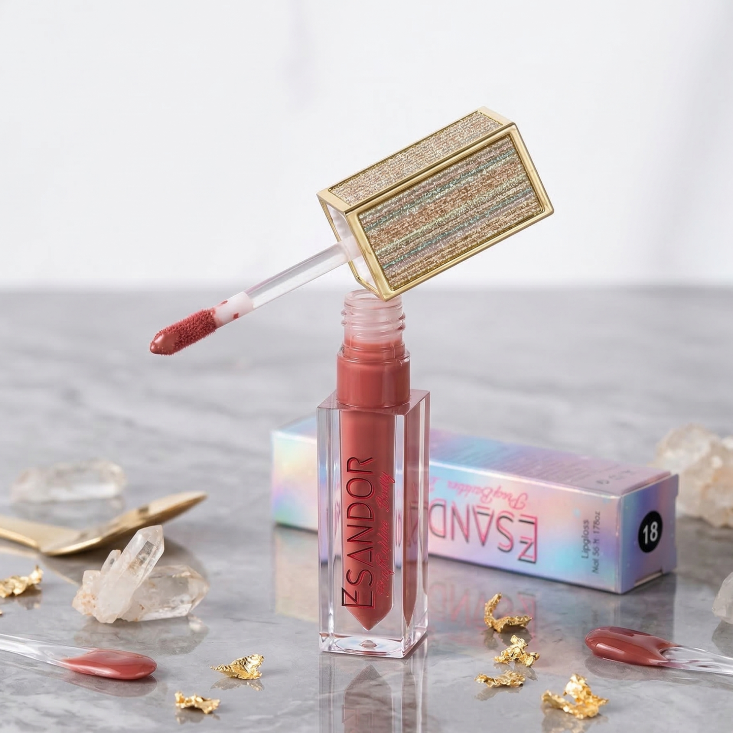 Magnify (#18) High-Definition Lip Gloss | Plumping & Mauve Nude