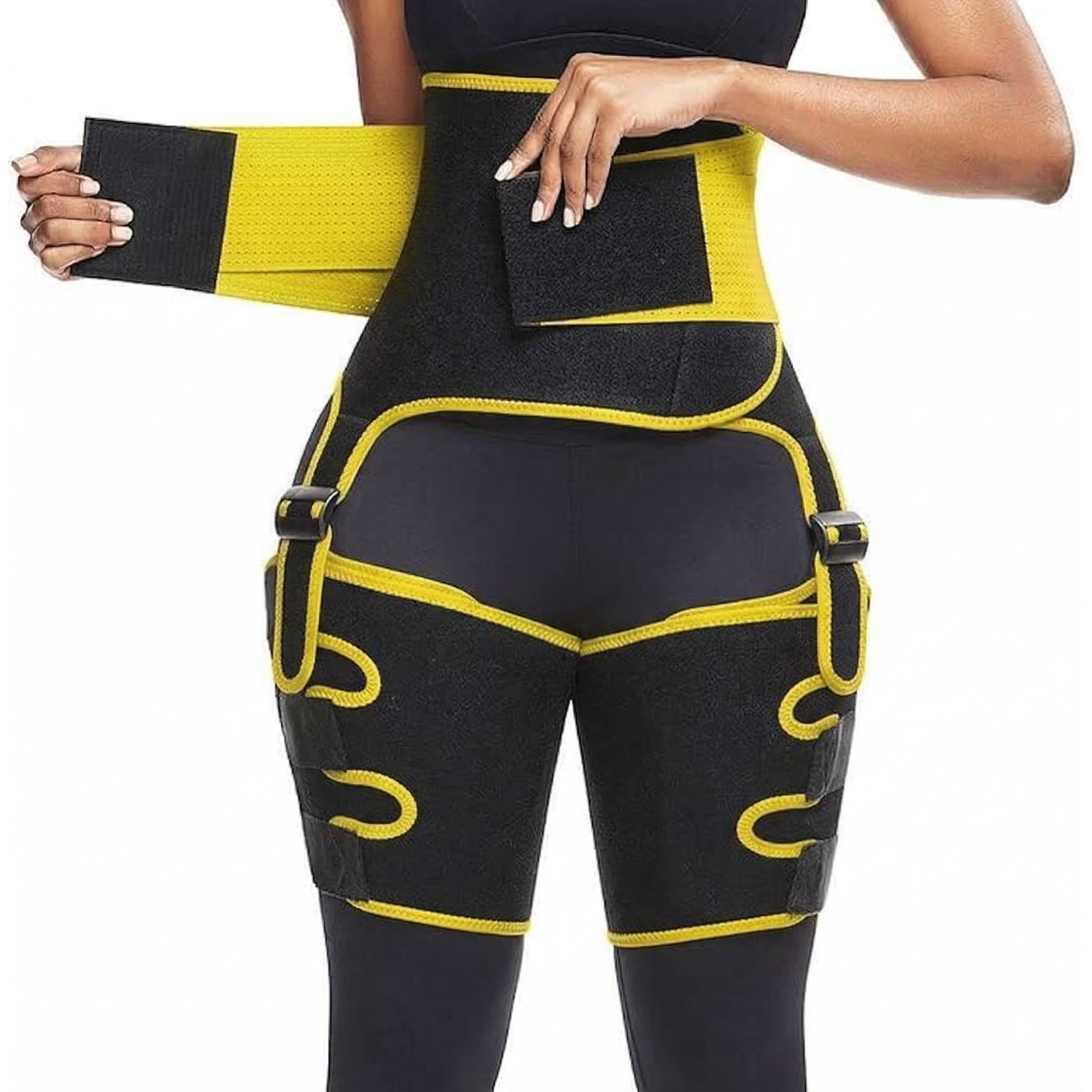 M_KSNATCHED 3-in-1 Neoprene Waist Trainer, Thigh Trimmer & Butt Lifter