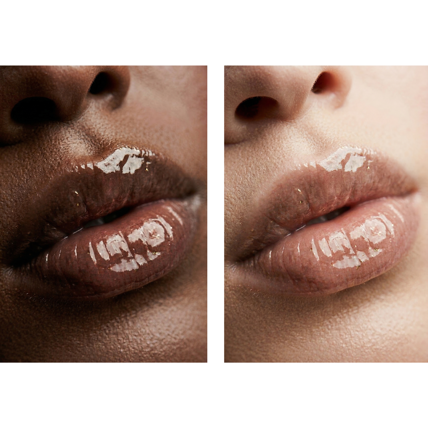 Clear Gold (#01) Glass Shine Lip Gloss | Plumping & Shimmer