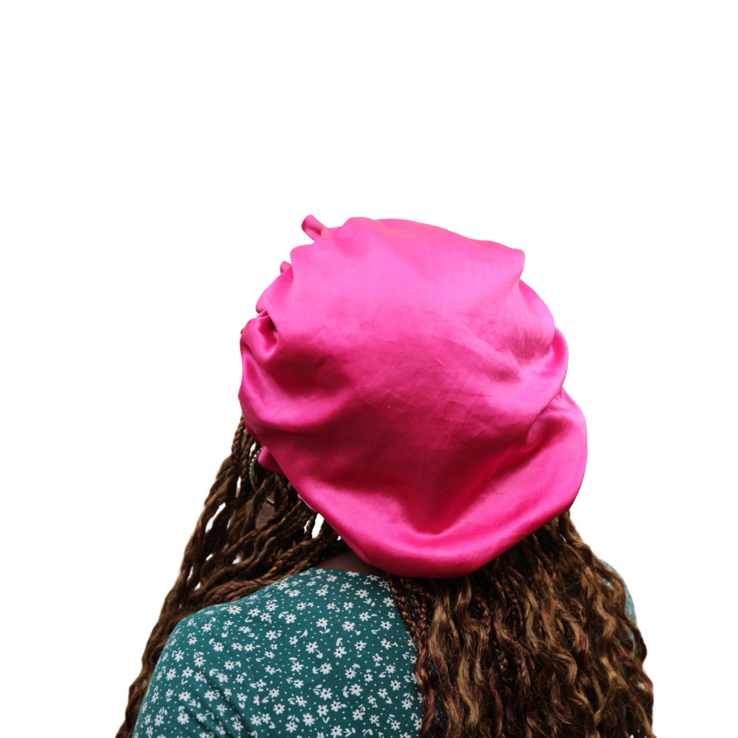 Hot & Baby Pink Reversible Hair Bonnet