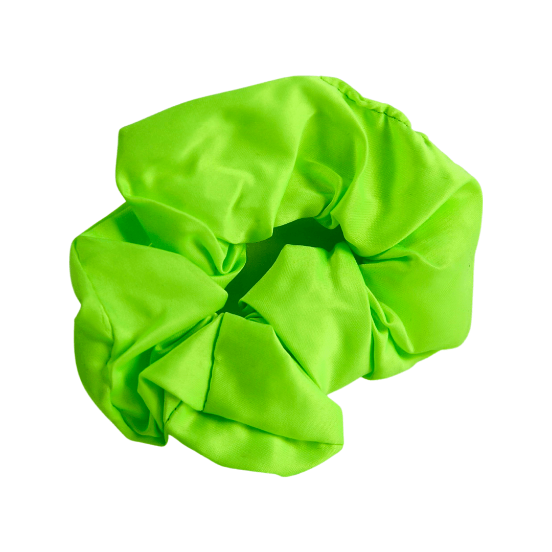 Fever Green Silk Scrunchies 3 Set