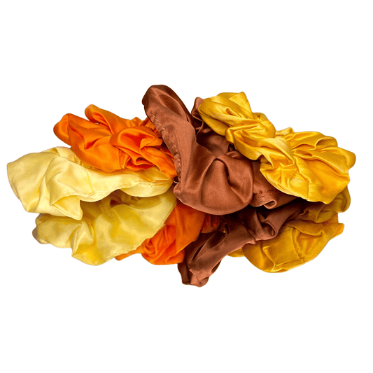 SUNSET Silk Scrunchies Set of 4